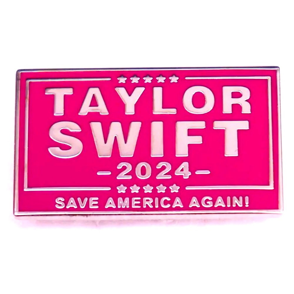 NEW! Taylor Swift 2024 Save America Again Flag Enamel Brooch Pin